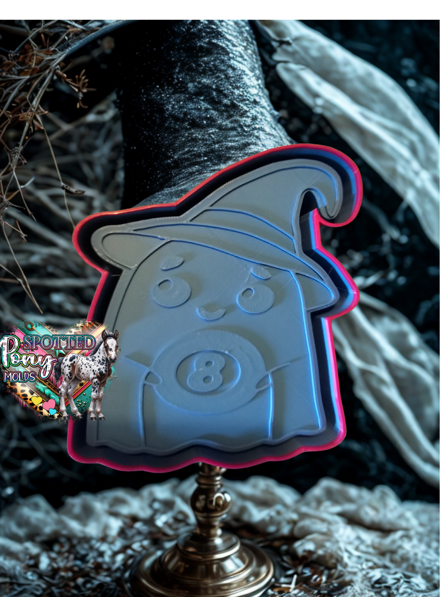 Witch Ghost with 8Ball Mold