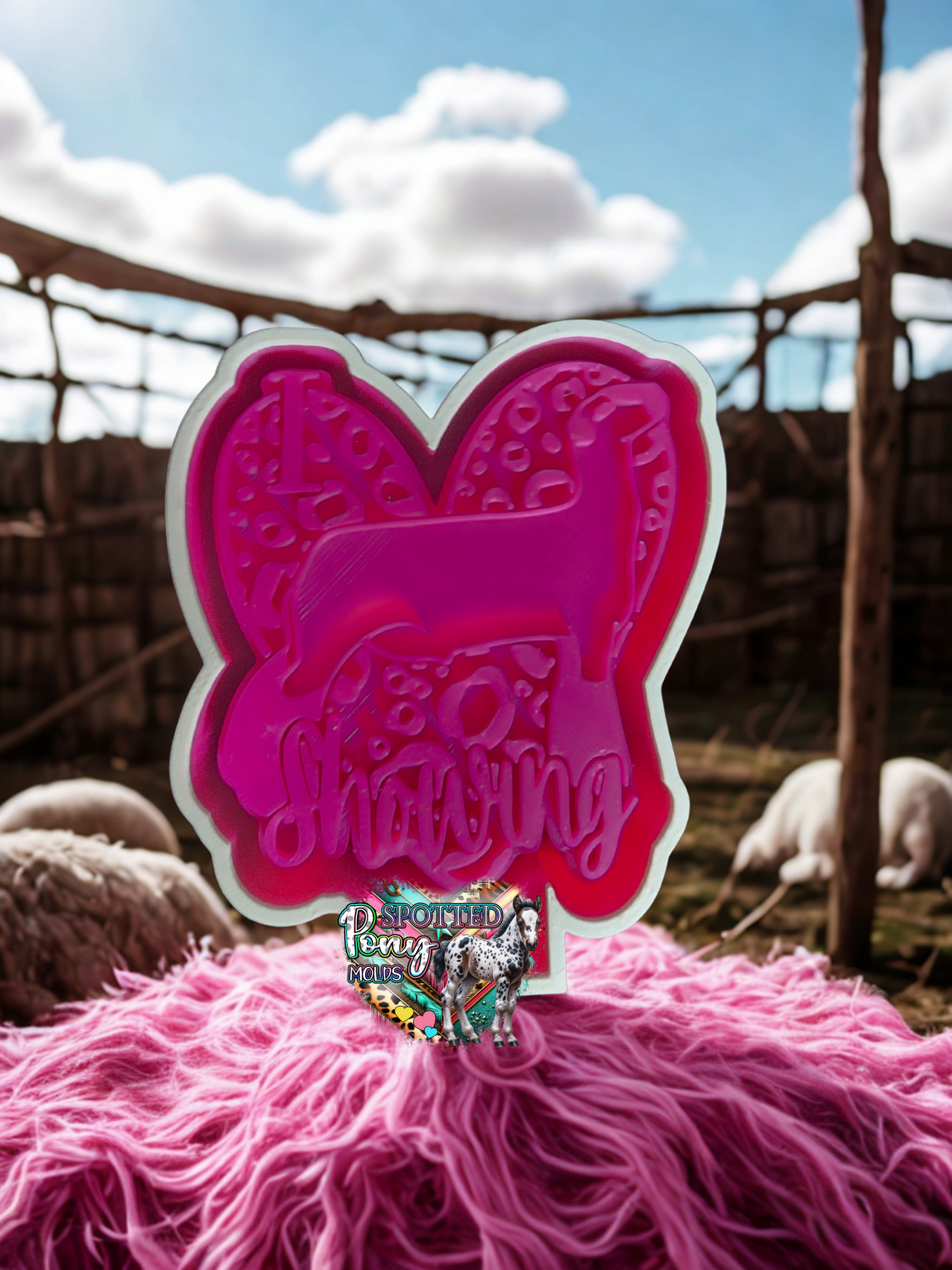 I Love Showing Lambs Mold
