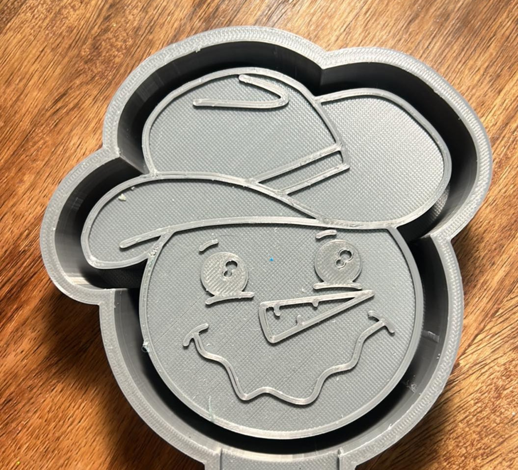 Western Snowman Mold