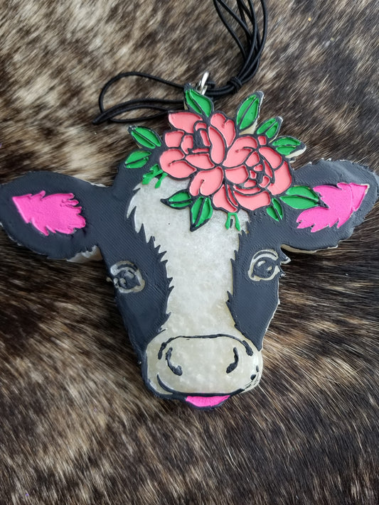 Floral Cow Head Mold