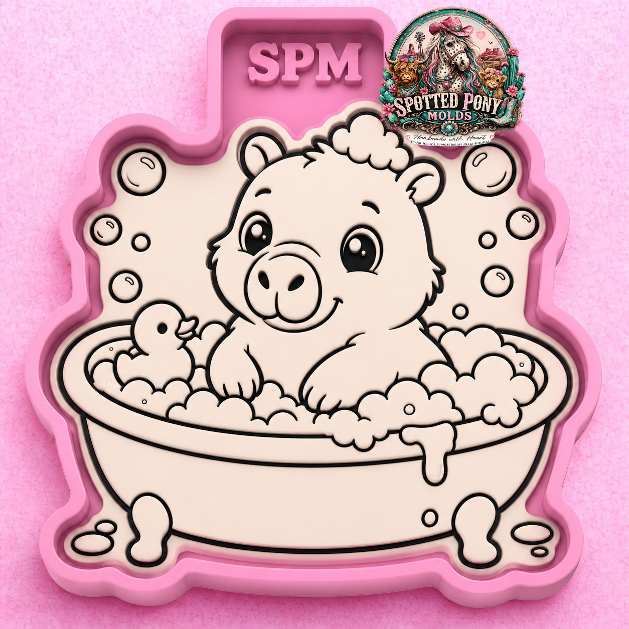 Bubble Bath Capybara Mold 🫧🛁