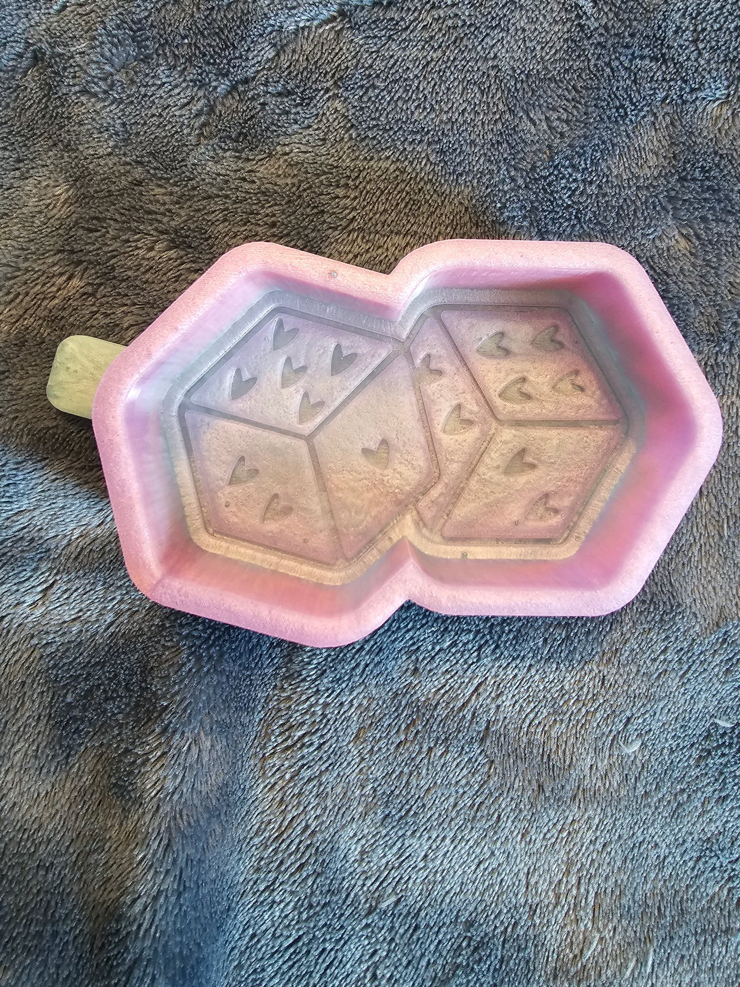 Dice with Hearts Mold