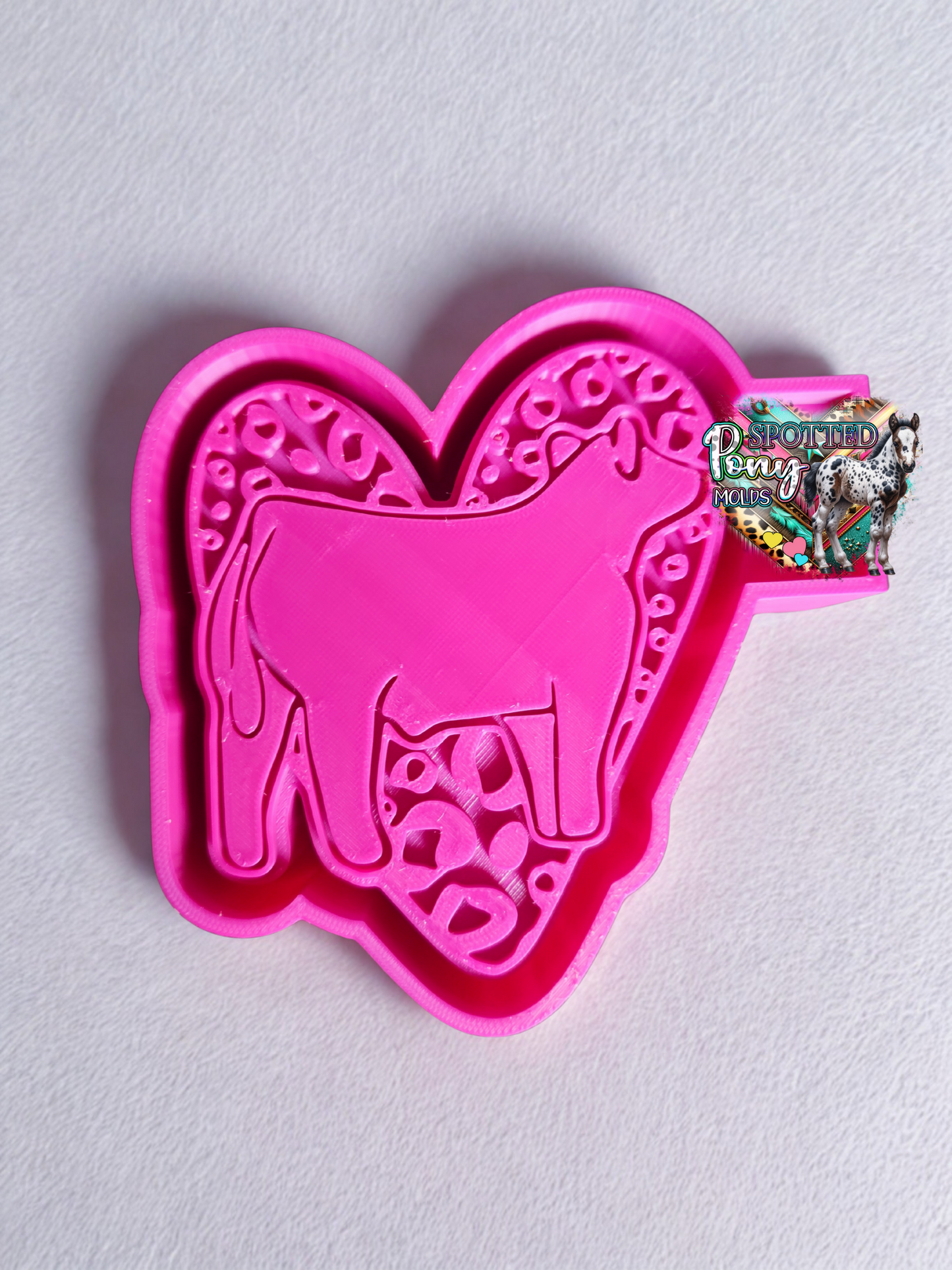 Leopard Heart Show Steer Mold