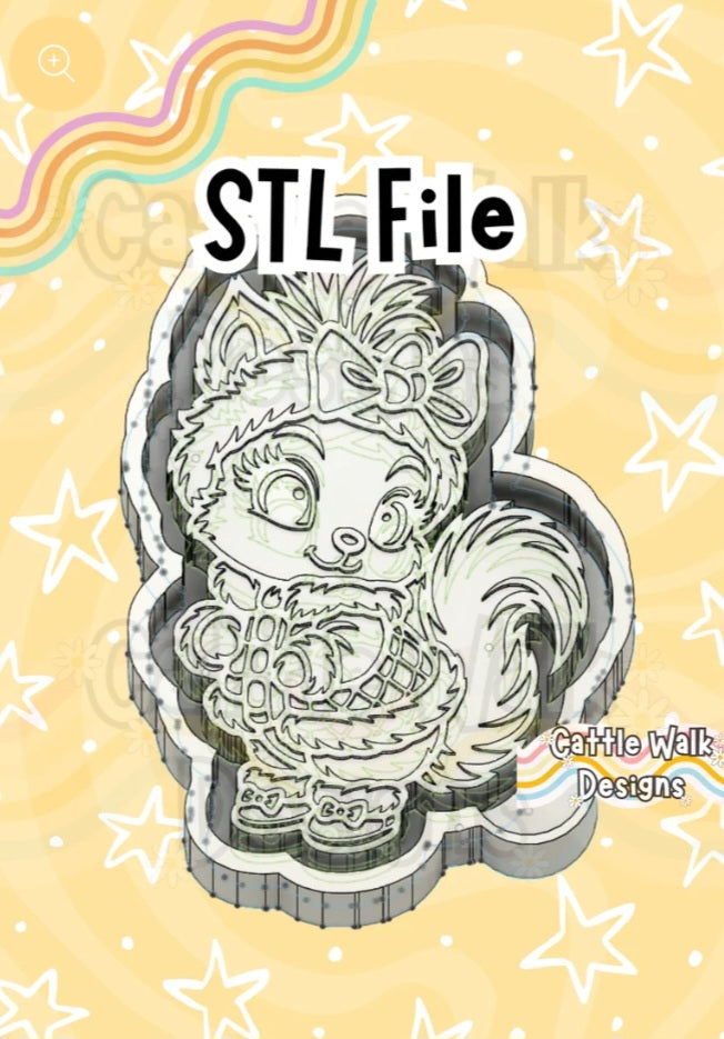 Cute Girlie Squirrel Mold
