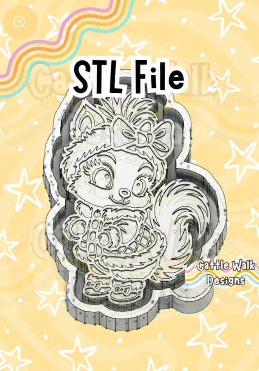 Cute Girlie Squirrel Mold