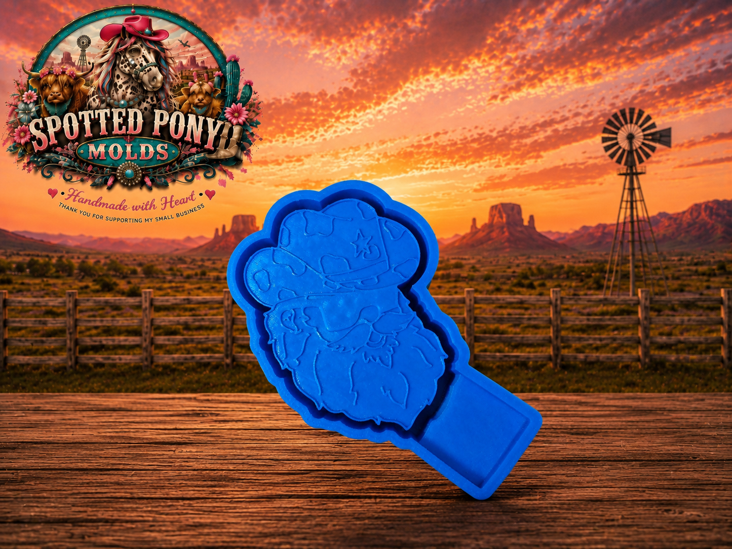 #4 Cowboy Santa Mold