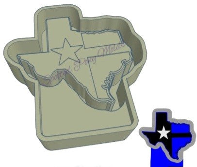 Back the Blue Texas Mold