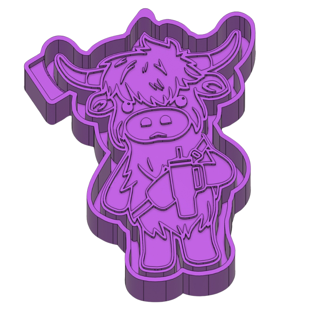 Boujee Highland Cow Mold