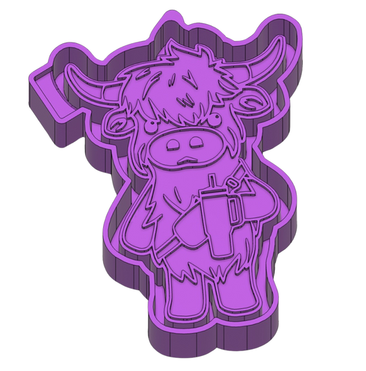 Boujee Highland Cow Mold