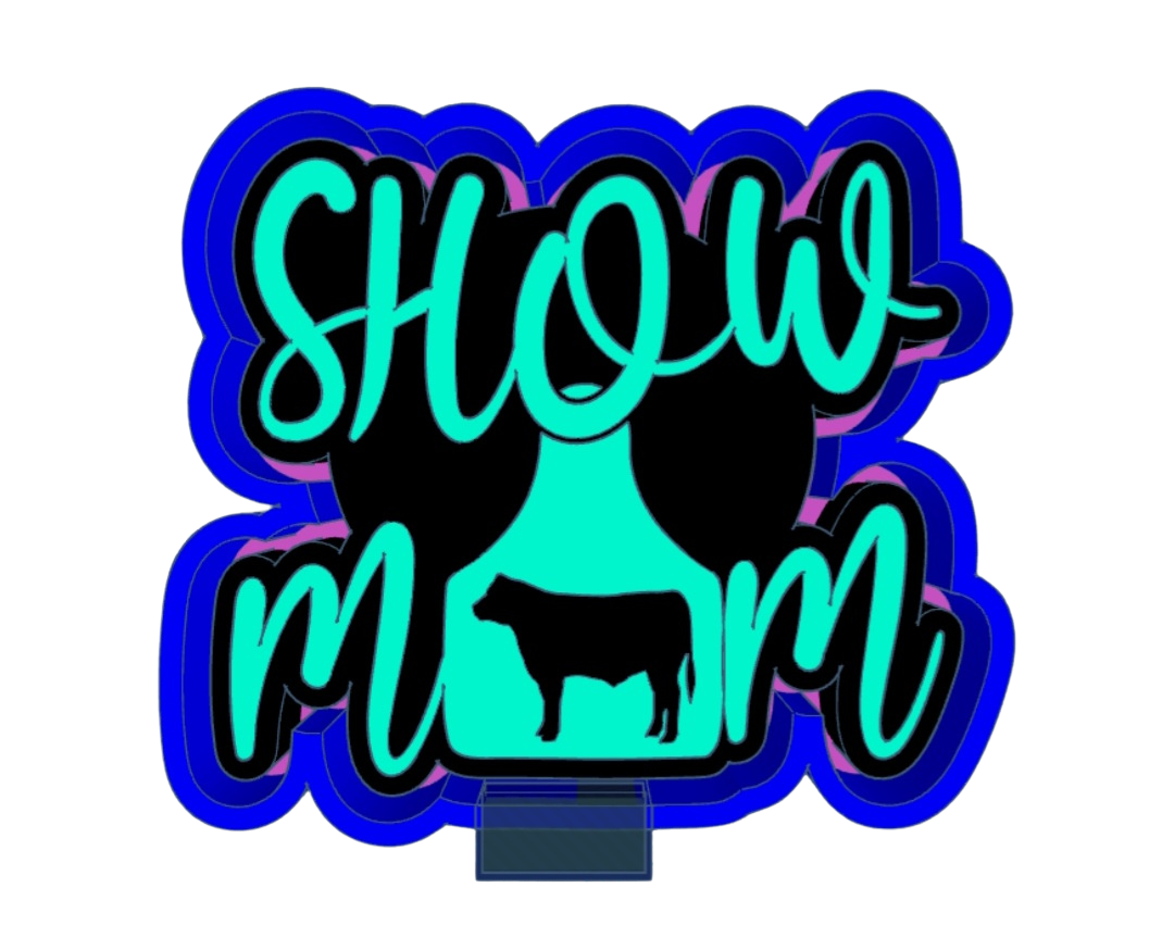 Show Mom Cattle Ear Tag Mold