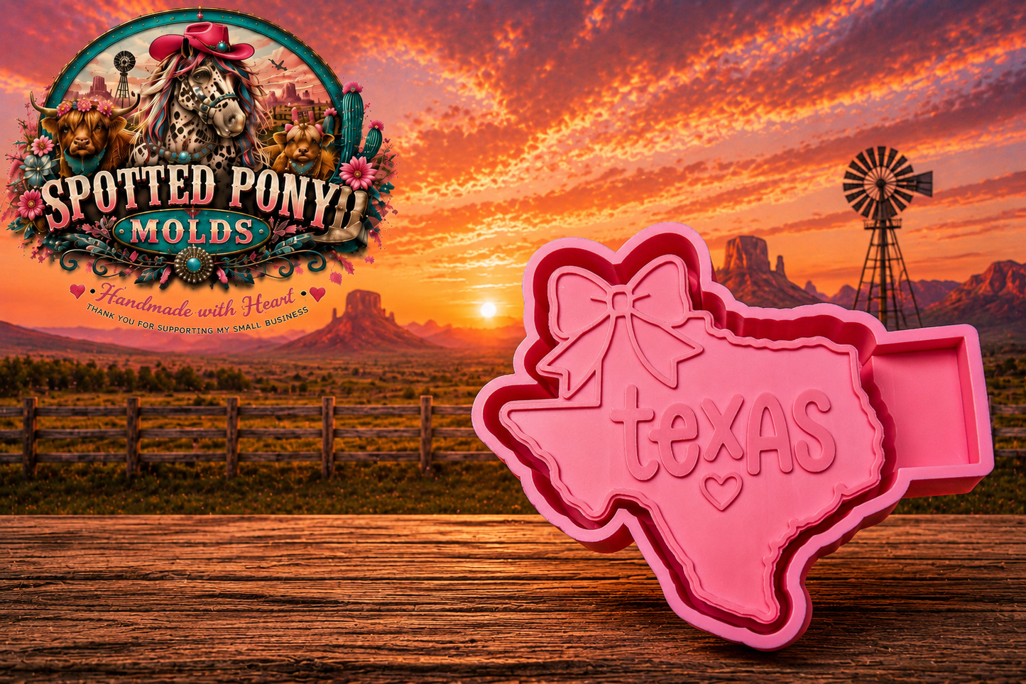 #127 Texas with Bow Mold