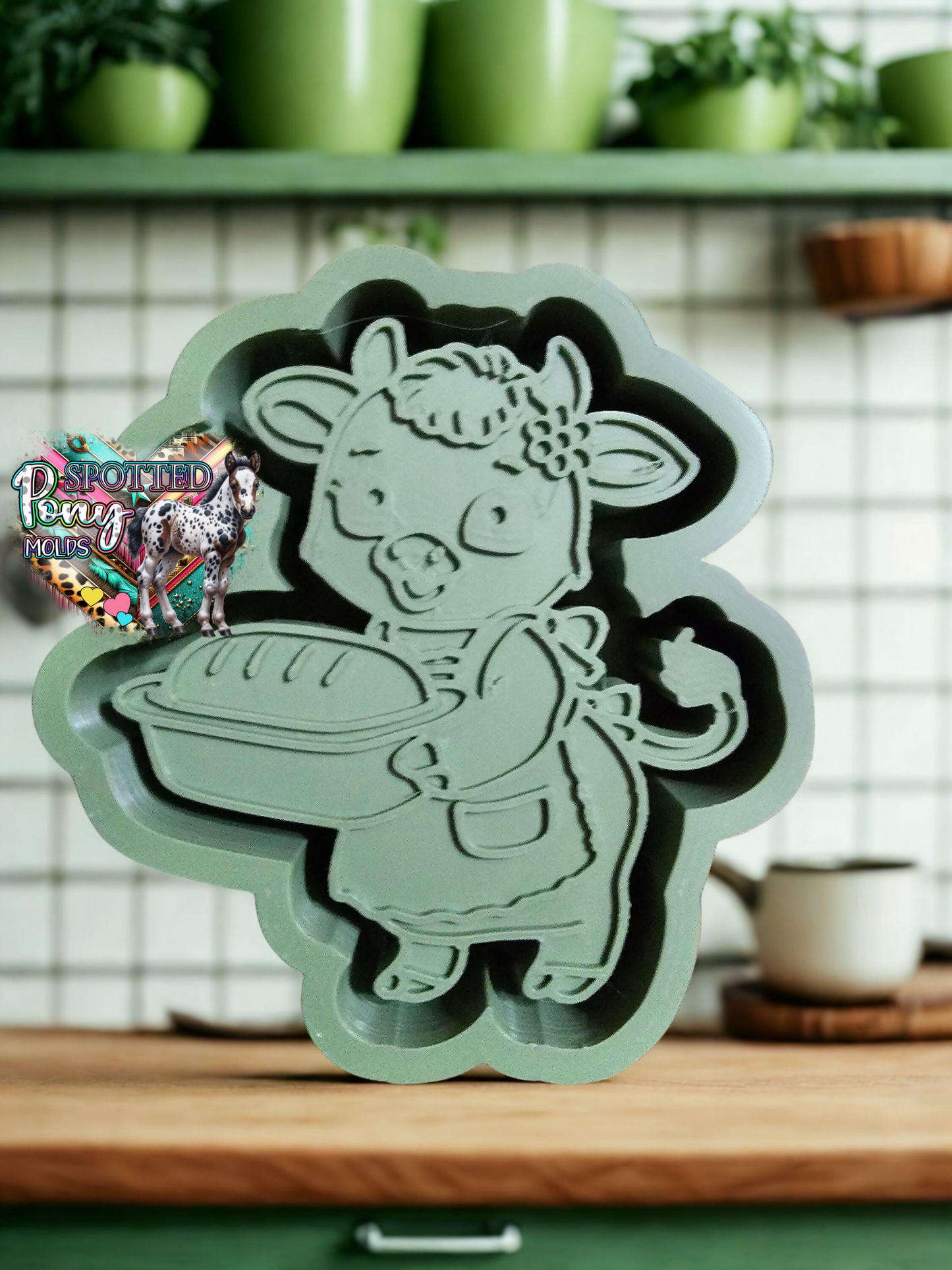 Cow Baking Bread Mold