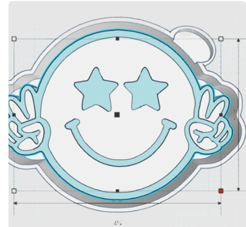 Peace Smiley Face Mold