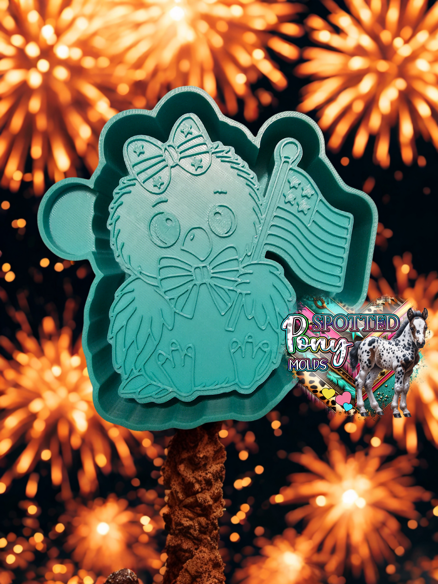 Baby Eagle with Flag Mold