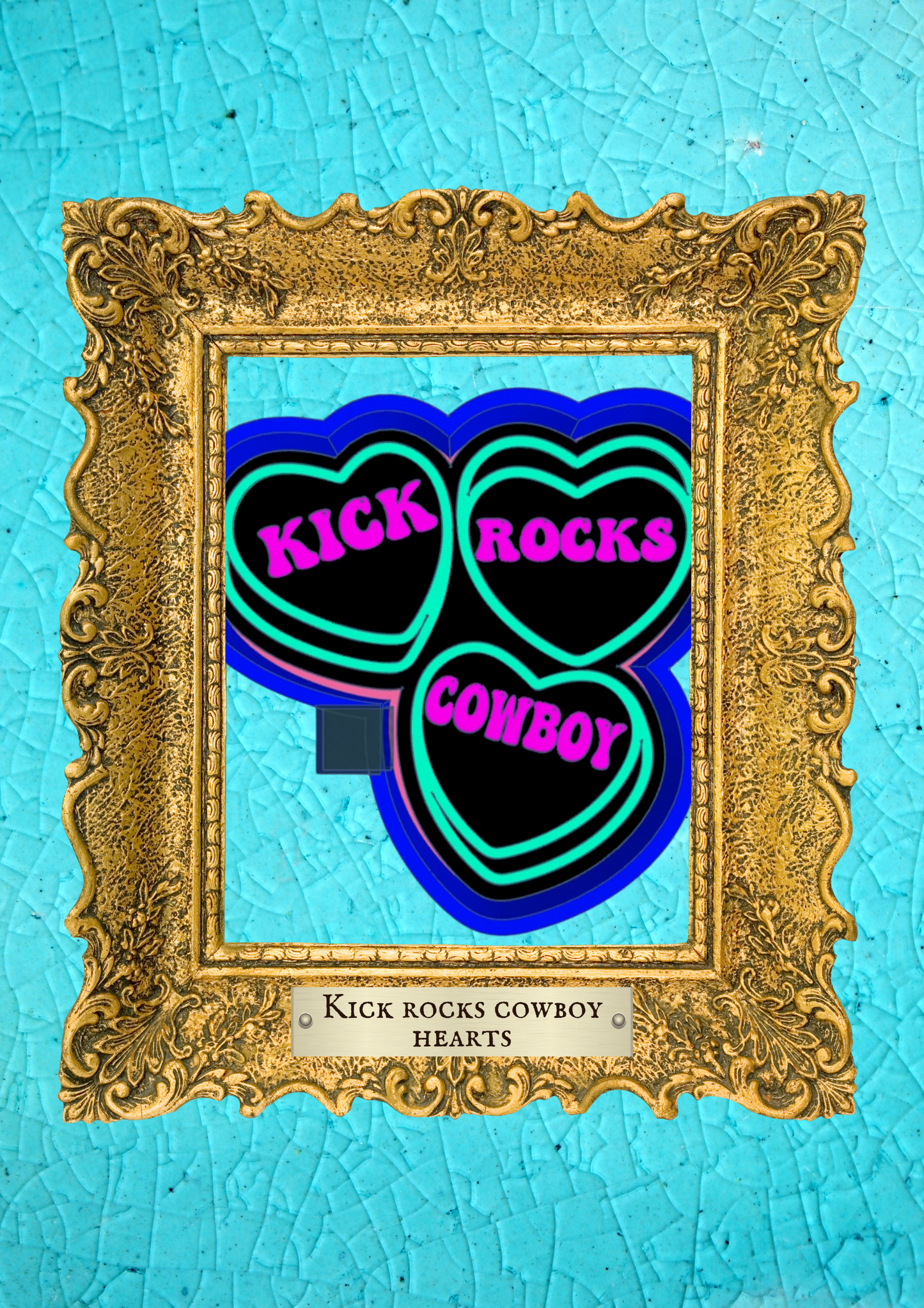 Kick Rocks Cowboy Hearts Mold