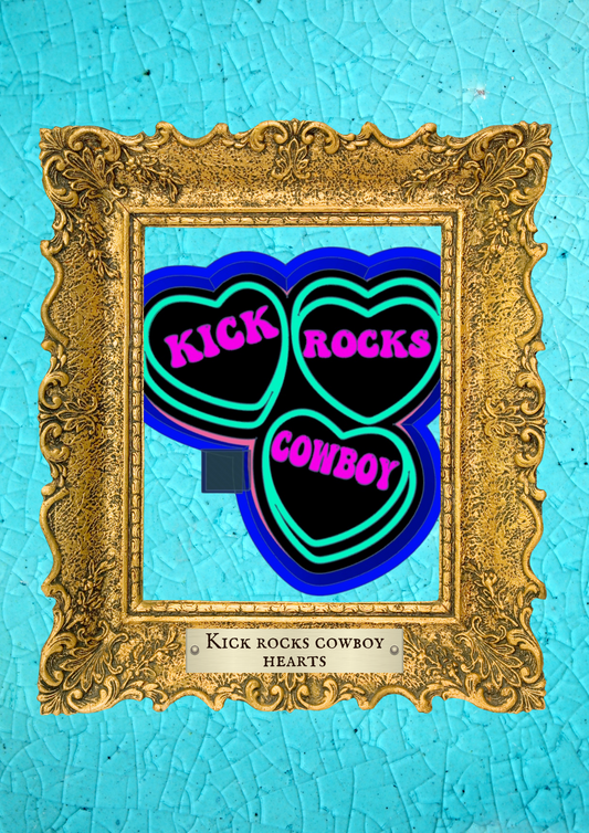 Kick Rocks Cowboy Hearts Mold