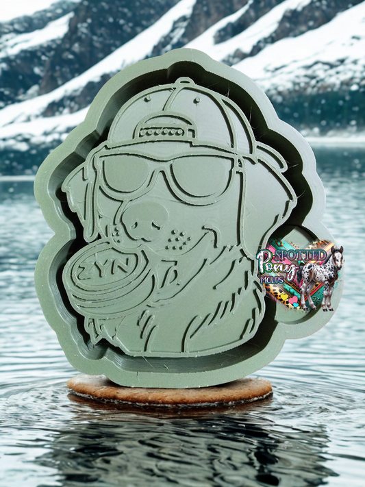 Dog with Dip Can Mold