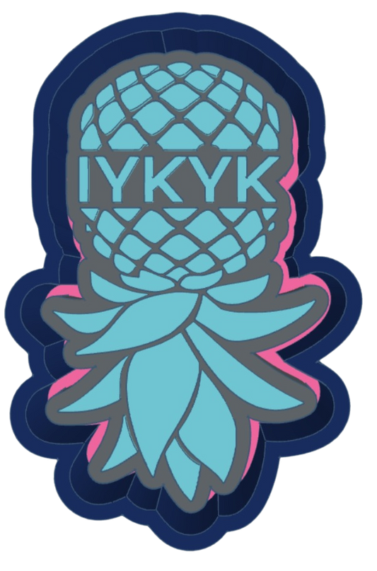 Upside-down IYKYK Pineapple Mold