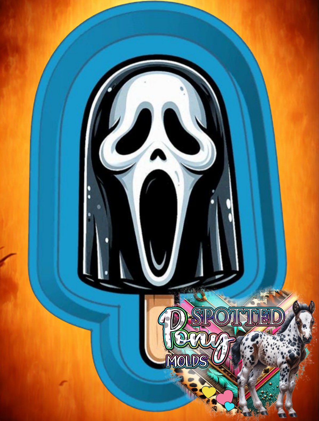 Ghostface Popsicle Mold