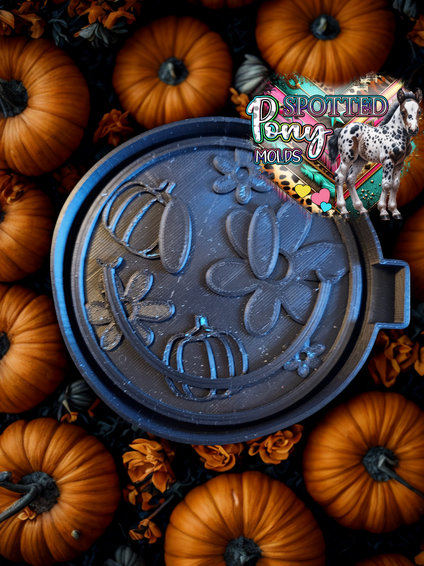 Pumpkin and Daisy Happy Face Mold