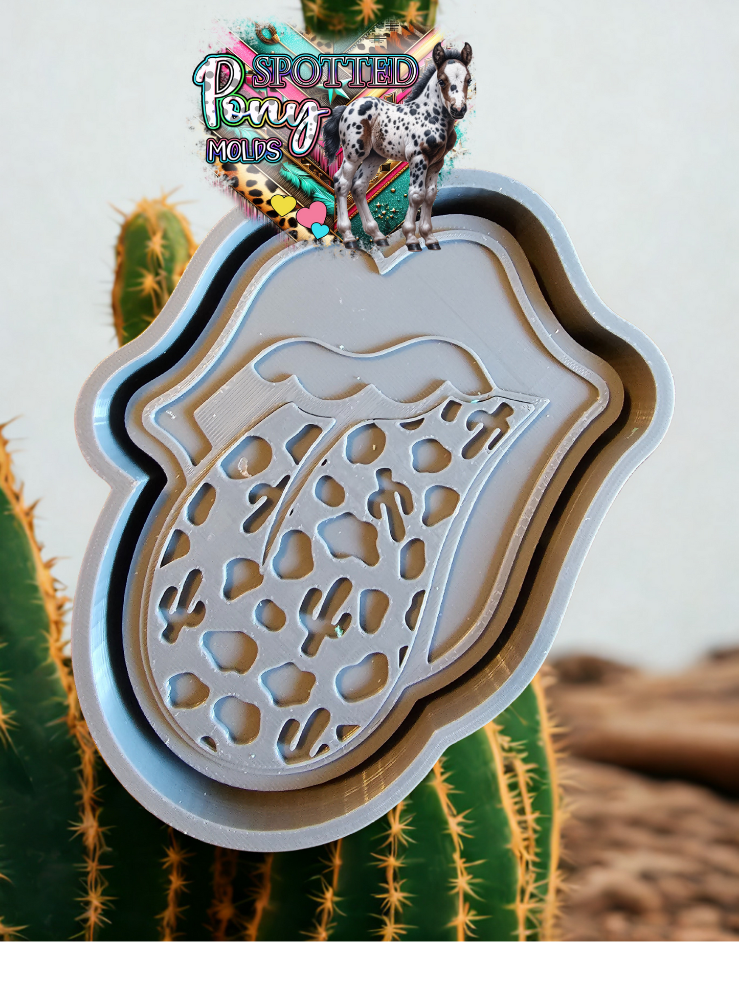 Leopard and Cactus Tongue Mold