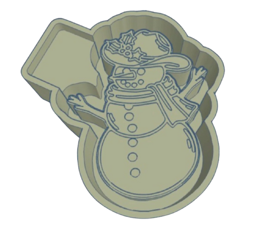 Western Snowman Mold