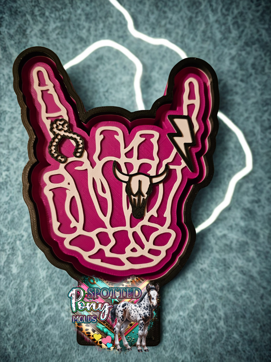 Punchy Western hand Mold