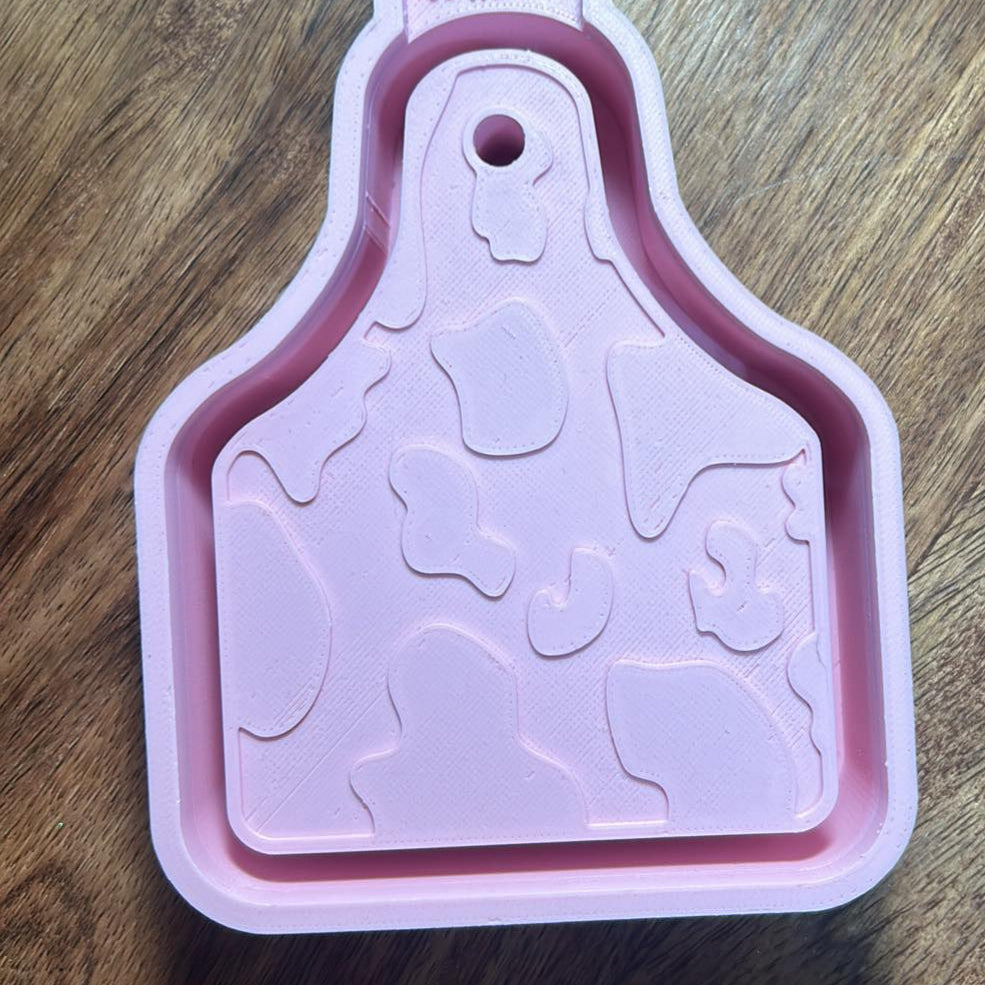 Cow Print Ear Tag Mold