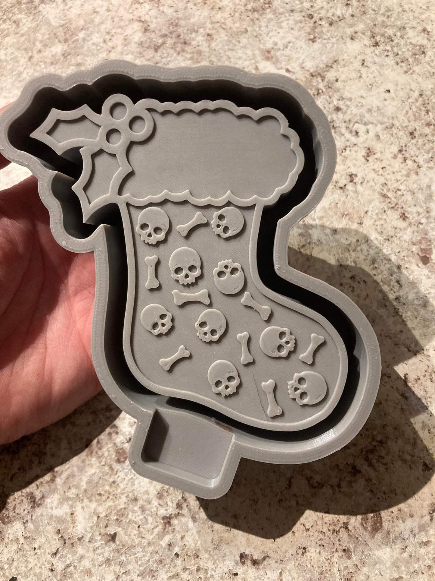 Bones and Skulls Stocking Mold